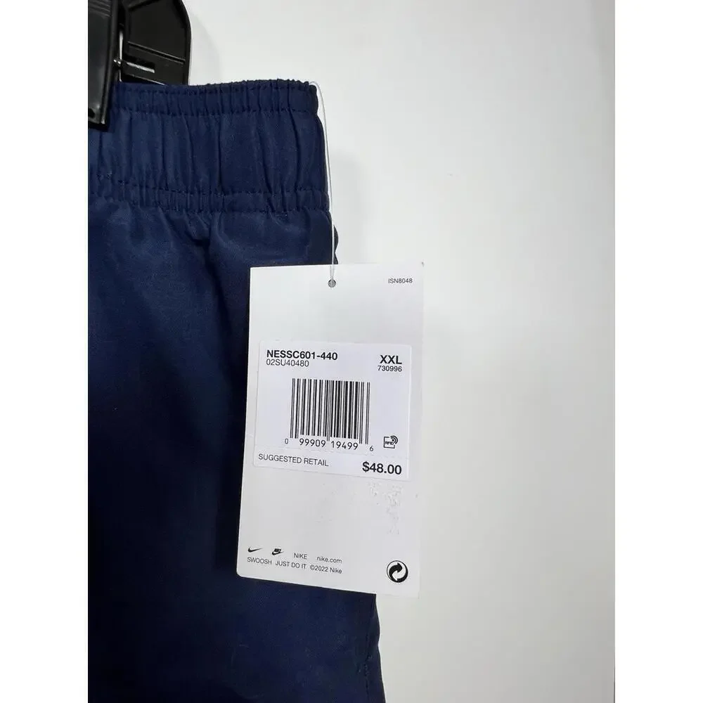 NWT Nike Men’s 5” Swim Trunks Swoosh Design Navy NESSC601-440 Sz XXL